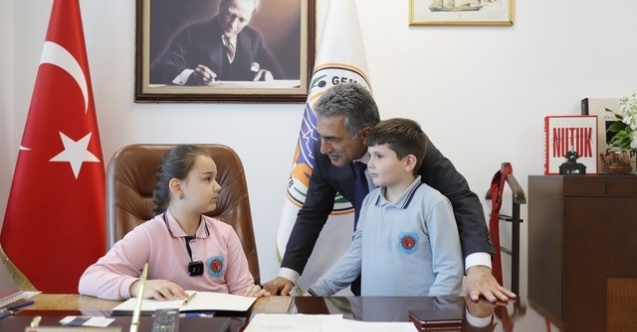 Başkan Şükrü Deviren’den minik başkanlara Lunapark müjdesi