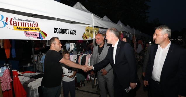 İnegöl'de 3 gün 3 gece sürecek hanımeli alışveriş şenliği başladı