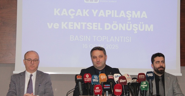 İMO Bursa Şubesi kaçak yapılaşma ve kentsel dönüşümü kent gündemine taşıdı