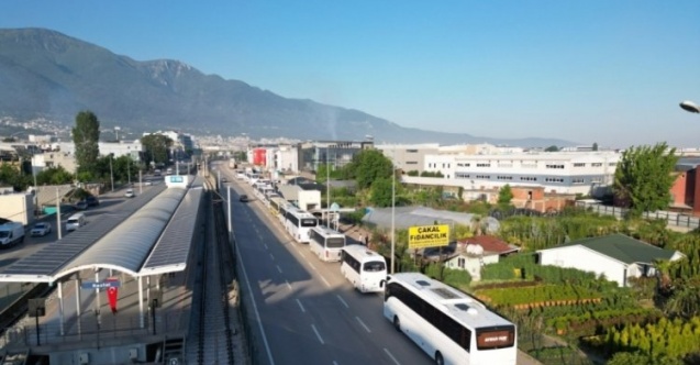 BURULAŞ eylemine karşı Kestel Belediyesi'nden ücretsiz servis hizmeti