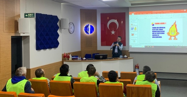 Arıtma tesisinde iş güvenliği eğitimi