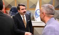 Başkan Oktay Yılmaz, belediye personeliyle bayramlaştı