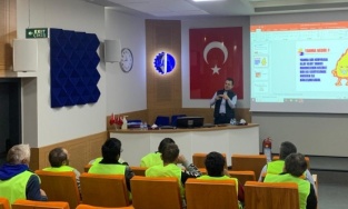 Arıtma tesisinde iş güvenliği eğitimi