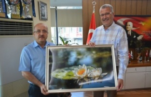 Kaymakam Yolcu’dan Başkan Özkan’a veda ziyareti