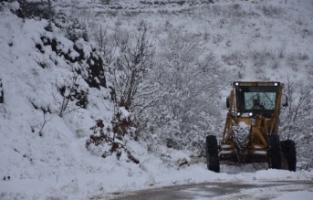 Gemlik’te kar ulaşıma engel değil