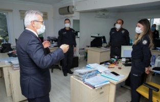 Erdem ve Arslan’dan polis merkezlerine yeni yıl ziyareti