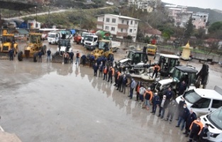 Gemlik Belediyesi ekipleri kışa hazır