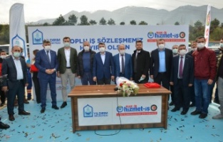 Yıldırım Belediyesi’nde toplu iş sözleşmesi imzalandı