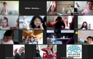 Bursa Nilüfer’de çocuklar marakasla ritim tuttular