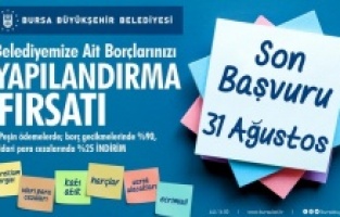 Büyükşehir'den yapılandırma uyarısı!