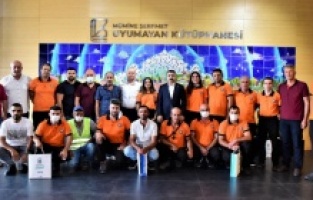 Başkan Yılmaz kahramanları ağırladı