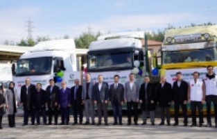 Kestel Belediyesi'nden Suriye'ye 4 yardım TIR'ı