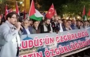 İsrail’in saldırıları protesto edildi…