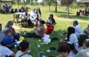 Bursa'da hastalara piknik morali