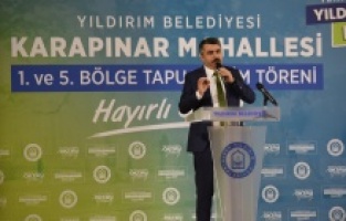 Yeni güvenli Yıldırım yolunda bir adım daha Bursa