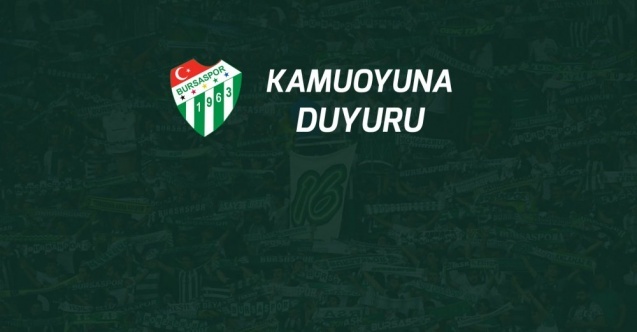 Bursaspor’da önemli sorundu, çözüldü