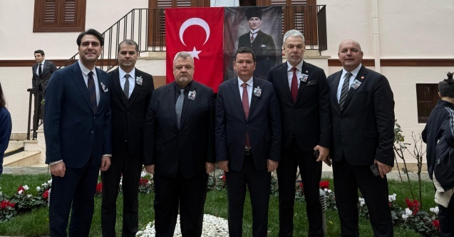 Başkan Aydın Selanik’te Atatürk’ü andı