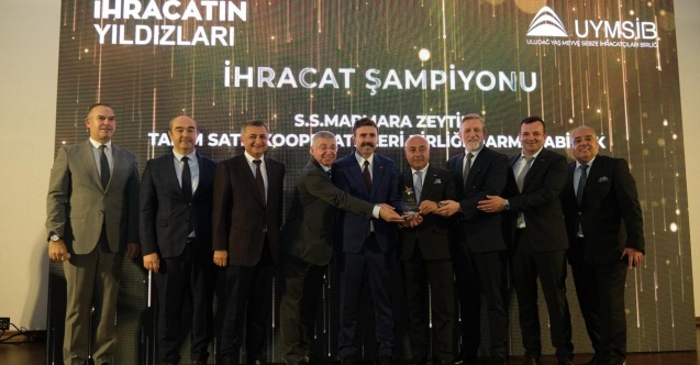 Marmarabirlik’e İhracat Şampiyonluğu Ödülü